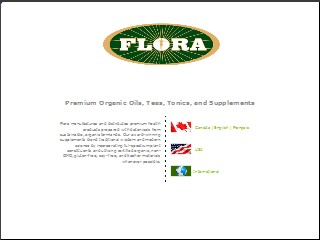 Web site www.florahealth.com, Flora Inc