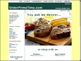 Web site www.primetimebutcher.com, Prime Time Butcher
