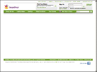 Web site www.stopandshop.com, Stop & Shop