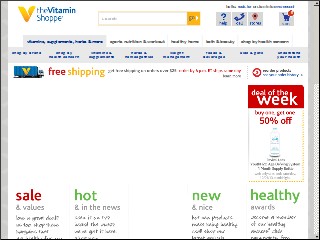 Web site www.vitaminshoppe.com, The Vitamin Shoppe